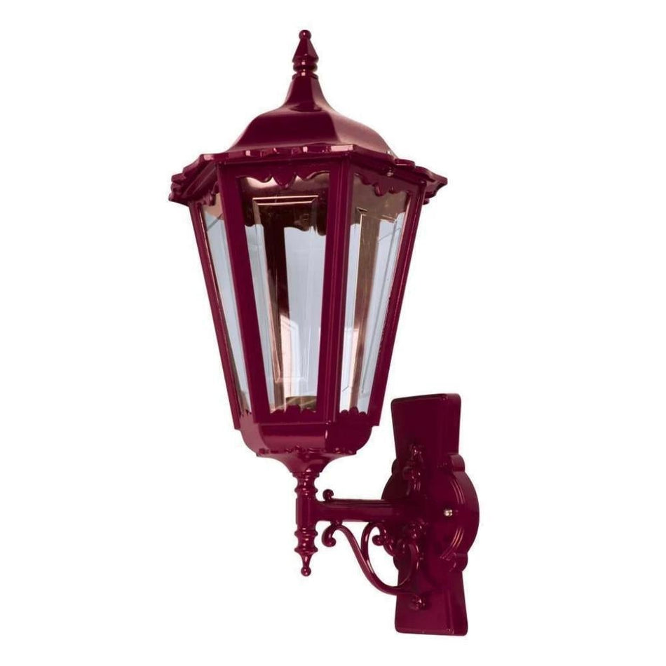 GT-161 Chester Large Upward Wall Light - Powder Coated Finish / B22 - Burgundy