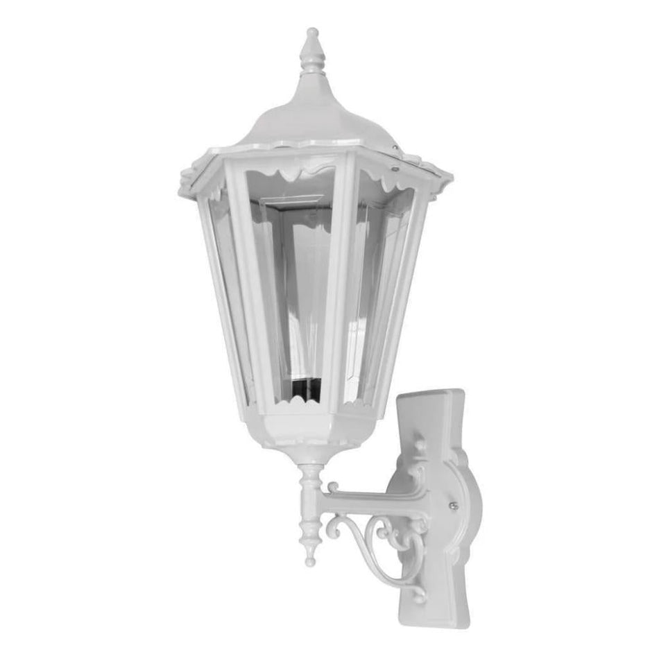 GT-161 Chester Large Upward Wall Light - Powder Coated Finish / B22 - White