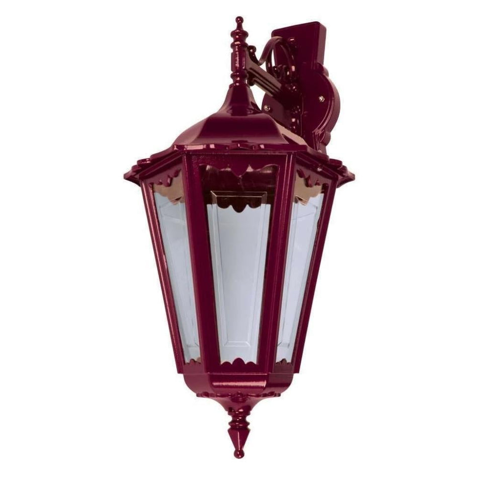 GT-162 Chester Large Downward Wall Light - Powder Coated Finish / B22 - Burgundy