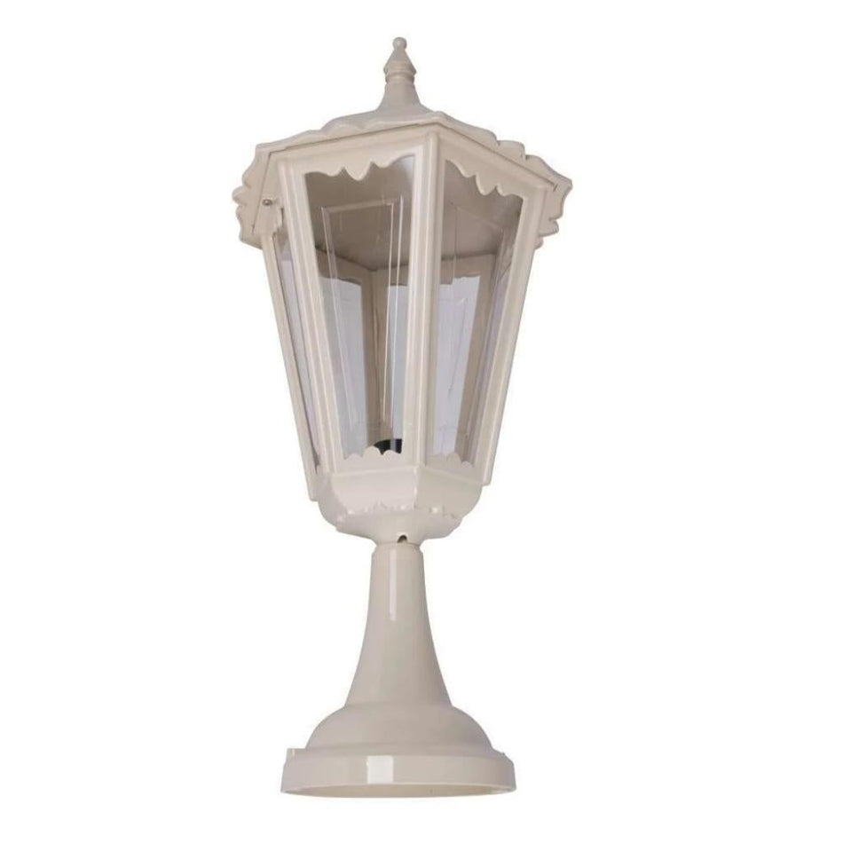 GT-163 Chester Large Pillar Mount Light - Powder Coated Finish / B22 - Beige