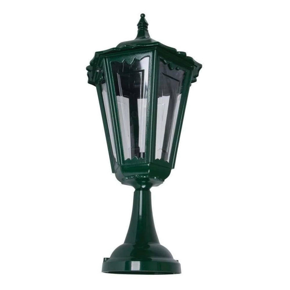 GT-163 Chester Large Pillar Mount Light - Powder Coated Finish / B22 - Green
