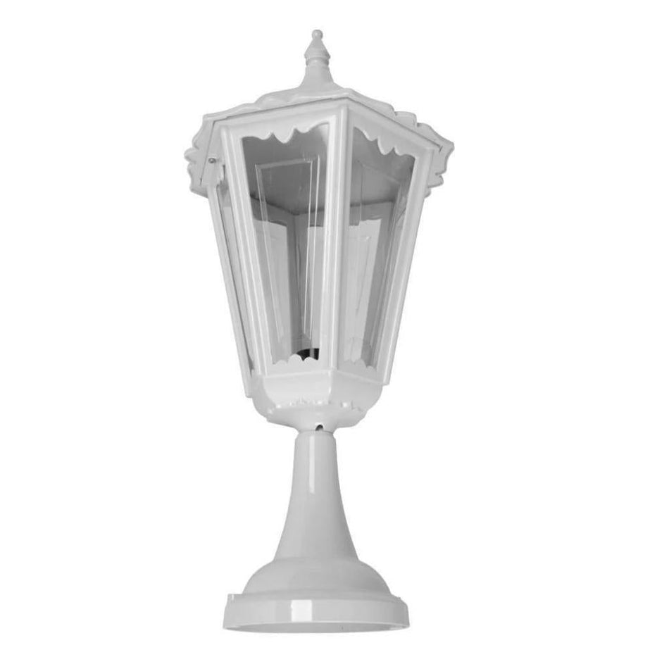 GT-163 Chester Large Pillar Mount Light - Powder Coated Finish / B22 - White