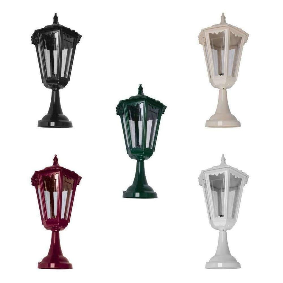 GT-163 Chester Large Pillar Mount Light - Powder Coated Finish / B22 - White