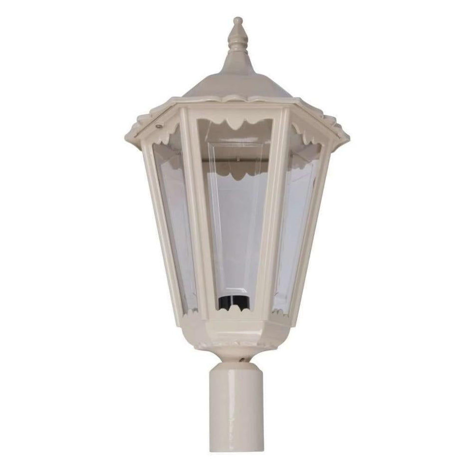 GT-166 Chester Large Post Top Light - Powder Coated Finish / B22 - Beige