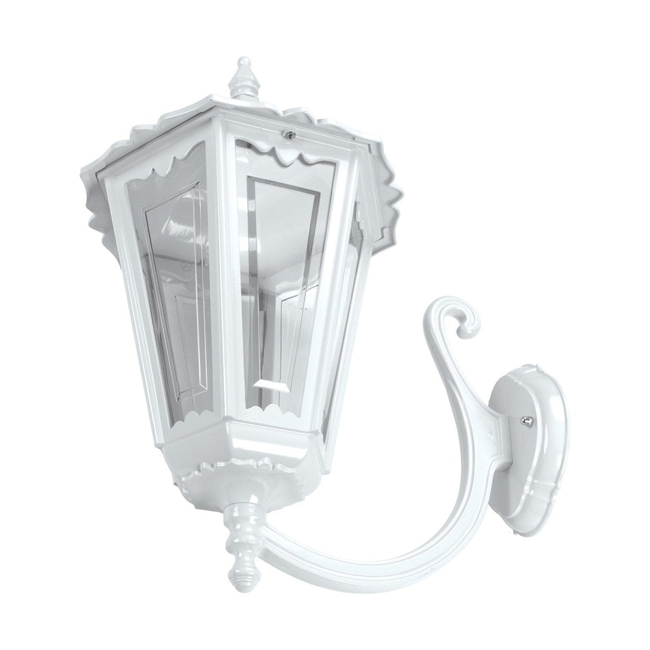 GT-171 Chester Large - Curved Arm Large Upward Wall Light - White