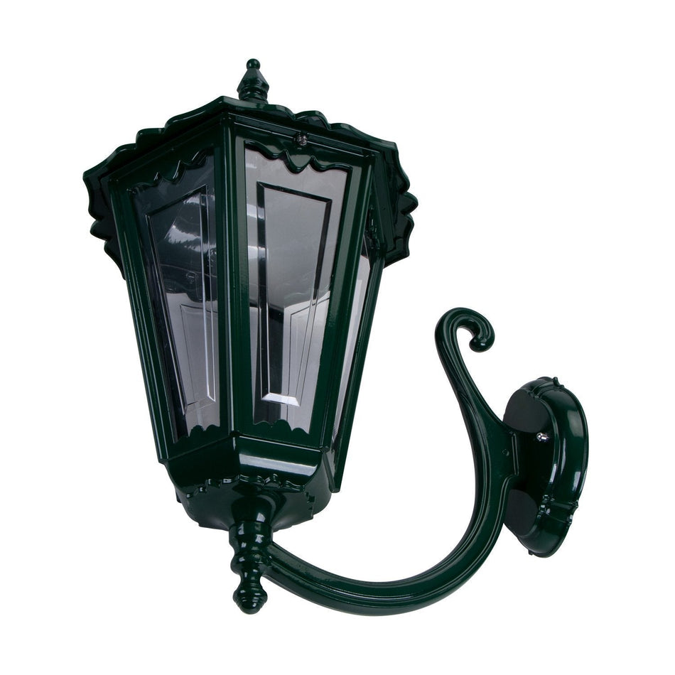 GT-171 Chester Large - Curved Arm Large Upward Wall Light - Green