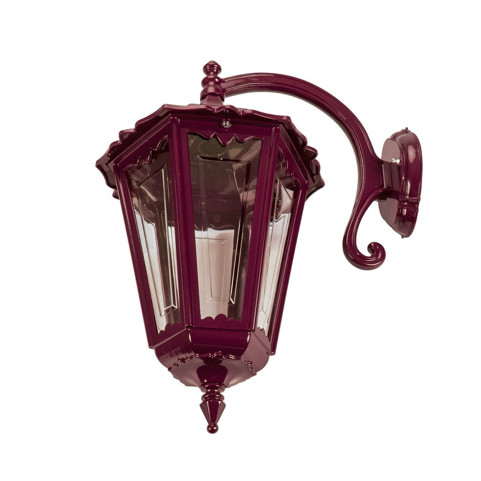GT-172 Chester Large - Curved Arm Large Downward Wall Light - Burgundy