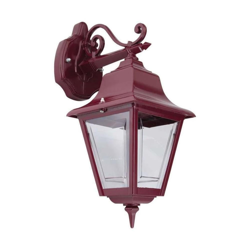 GT-232 Paris Downward Wall Light - Powder Coated Finish / B22 - Burgundy