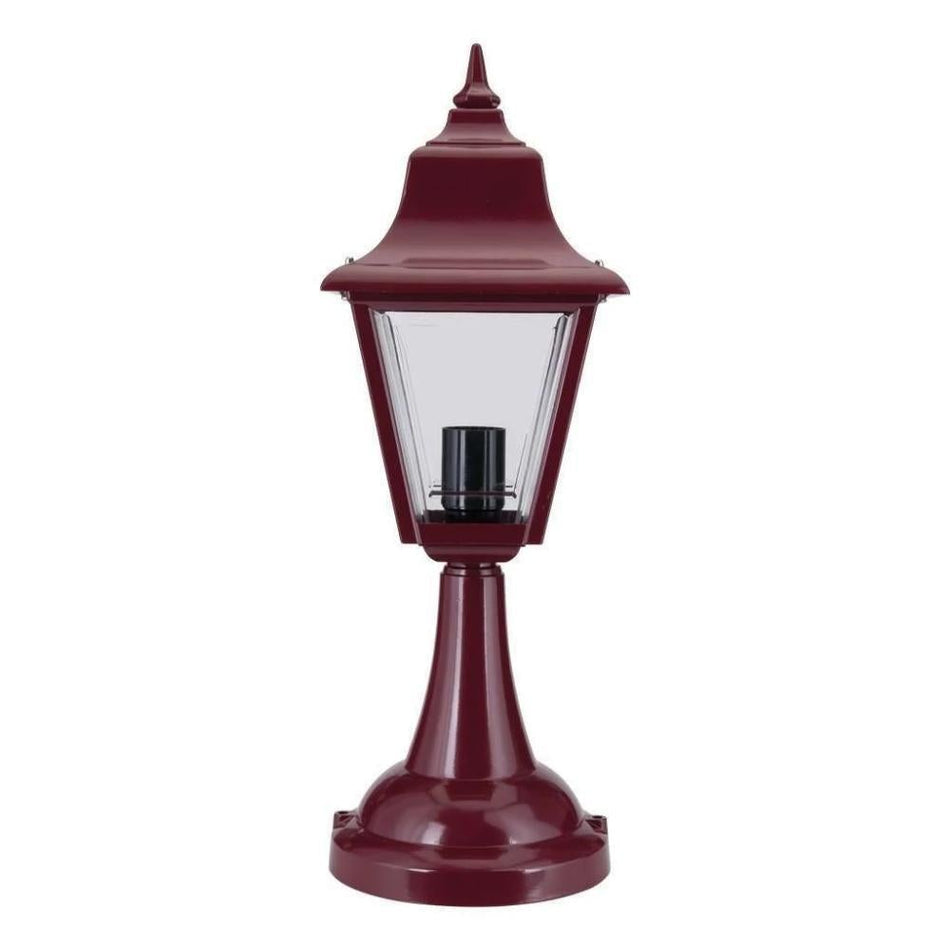 GT-233 Paris Pillar Mount Light - Powder Coated Finish / B22 - Burgundy
