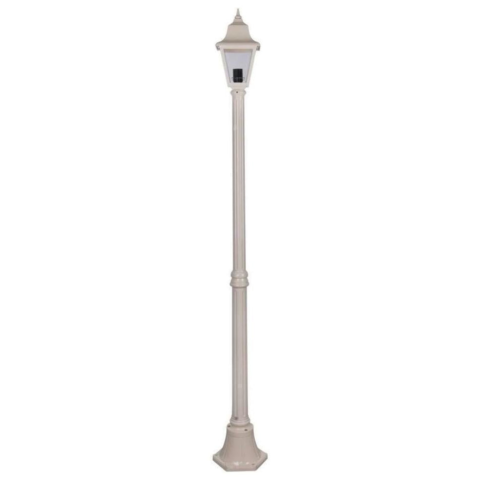GT-236 Paris Single Head Medium Post Light - Powder Coated Finish / B22 - Beige