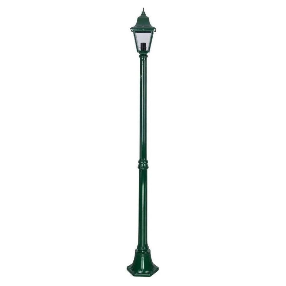 GT-236 Paris Single Head Medium Post Light - Powder Coated Finish / B22 - Green