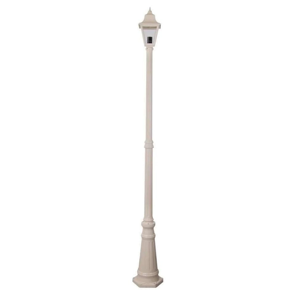 GT-238 Paris Single Head Tall Post Light - Powder Coated Finish / B22 - Beige