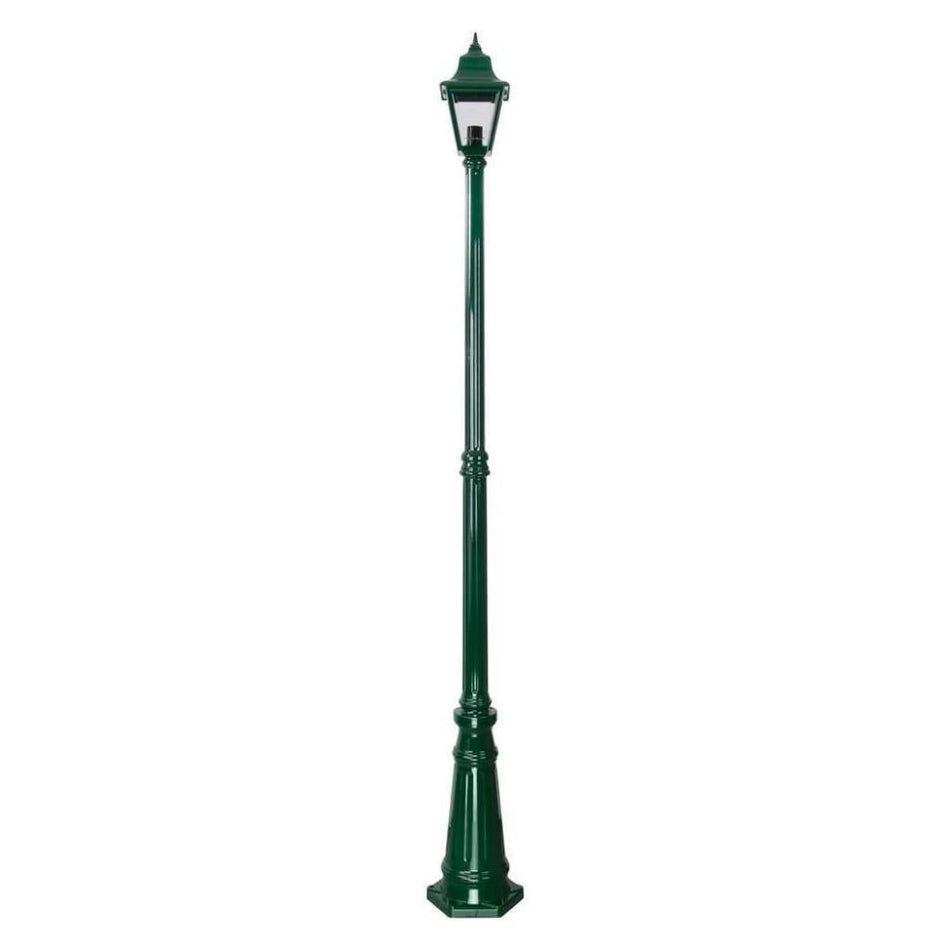 GT-238 Paris Single Head Tall Post Light - Powder Coated Finish / B22 - Green