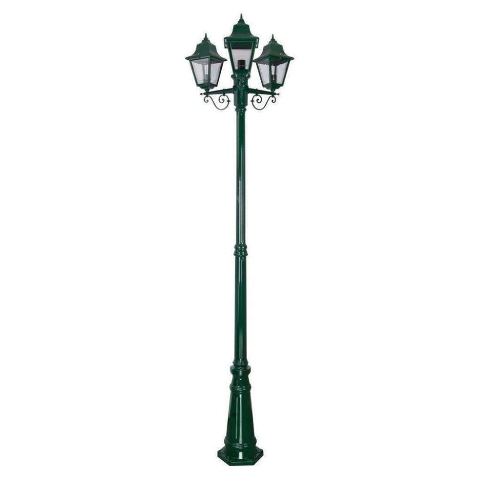GT-242 Paris Triple Head Tall Post - Powder Coated Finish / B22 - Green