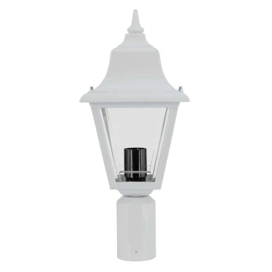 GT-249 Paris Post Top Light - Powder Coated Finish / B22 - White