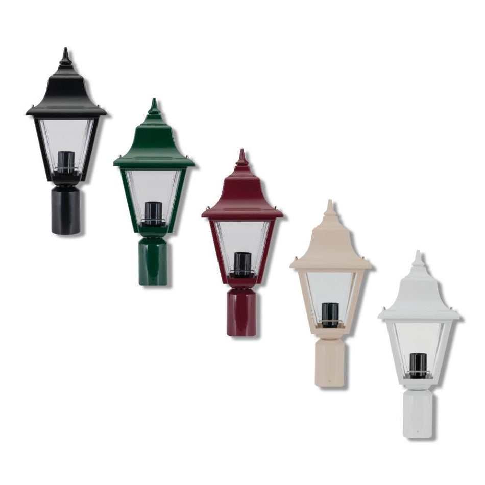 GT-249 Paris Post Top Light - Powder Coated Finish / B22 - Beige