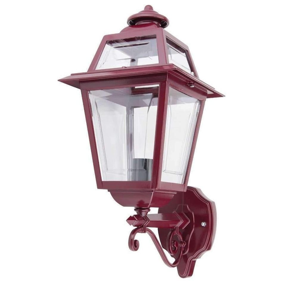 GT-271 Avignon Upward Wall Light - Powder Coated Finish / B22 - Burgundy