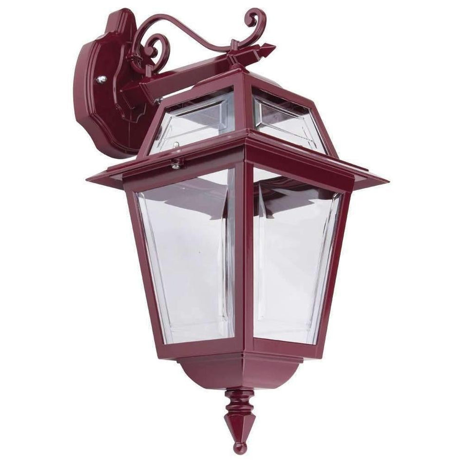 GT-272 Avignon Downward Wall Light - Powder Coated Finish / B22 - Burgundy