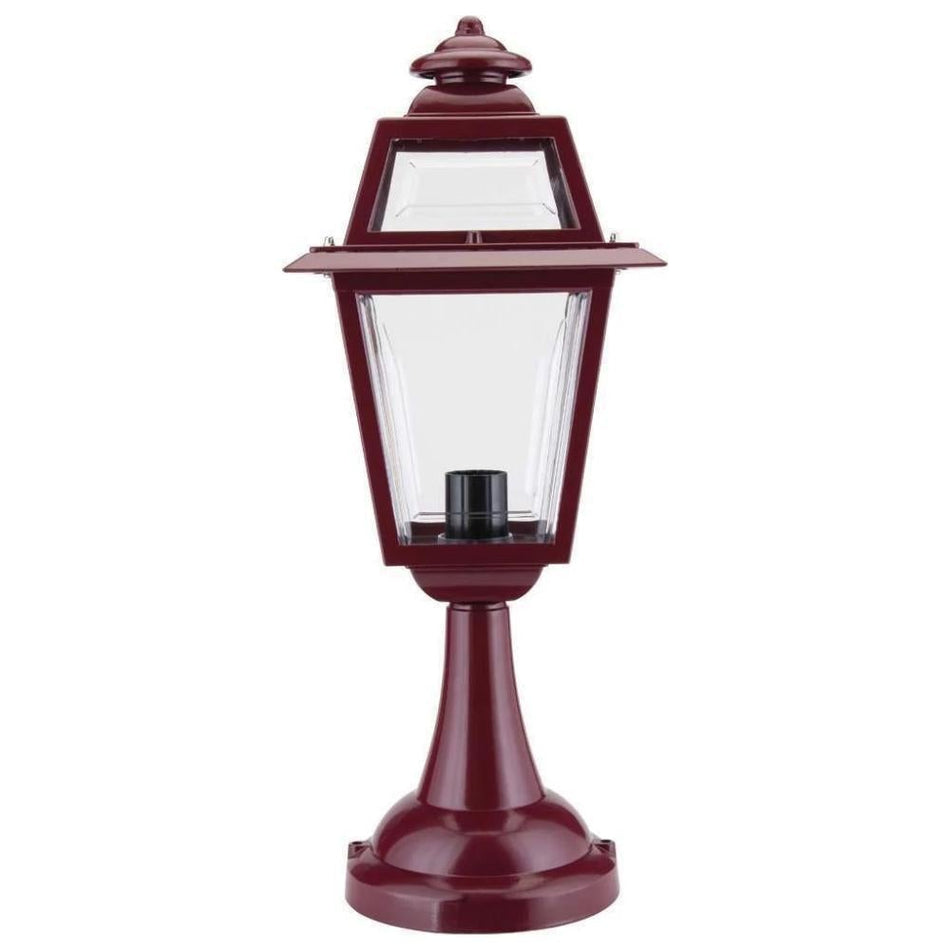 GT-273 Avignon Pillar Mount Light - Powder Coated Finish / B22 - Burgundy