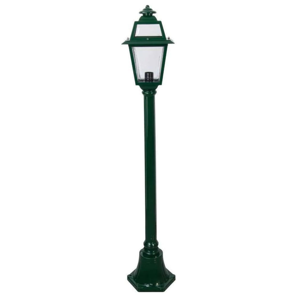 GT-274 Avignon Single Head Short Post Light - Powder Coated Finish / B22 - Green