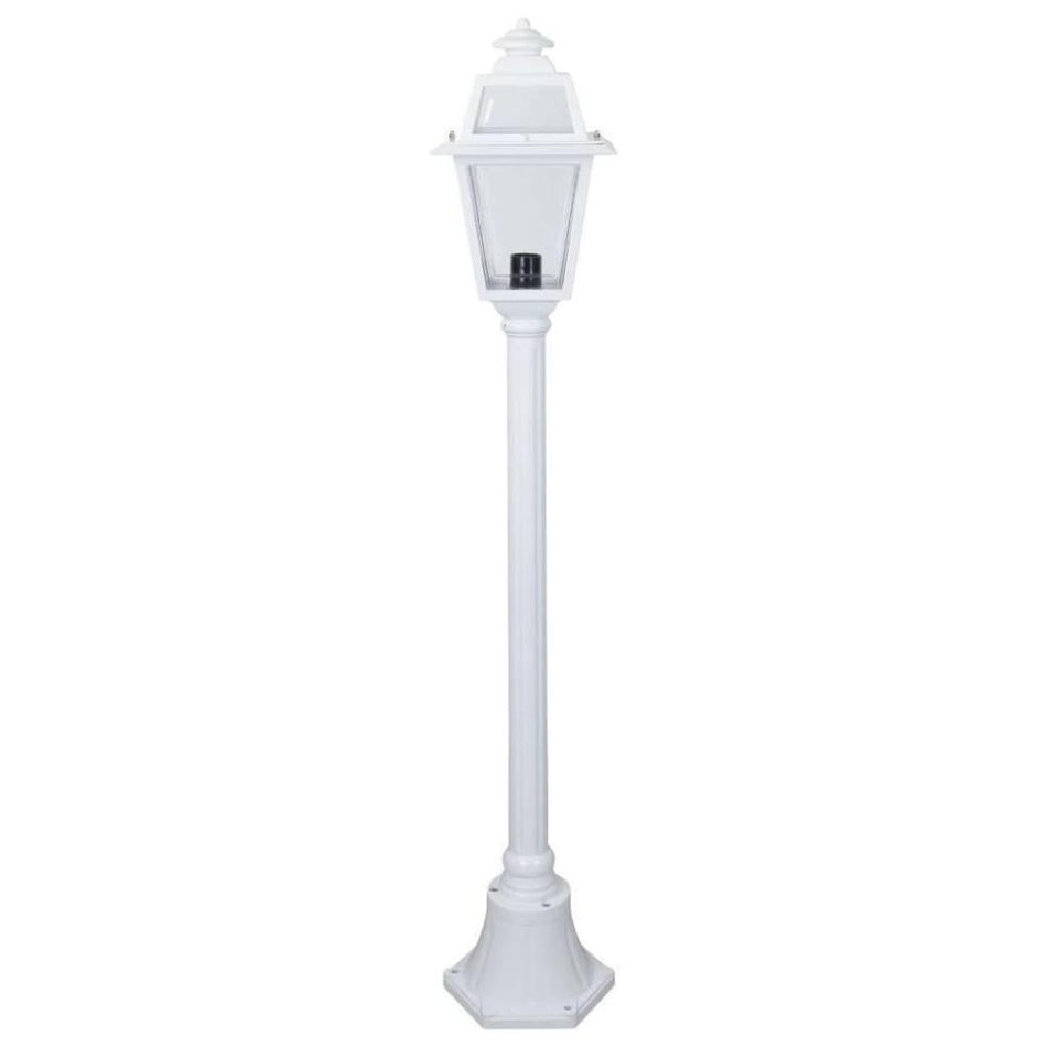 GT-274 Avignon Single Head Short Post Light - Powder Coated Finish / B22 - White