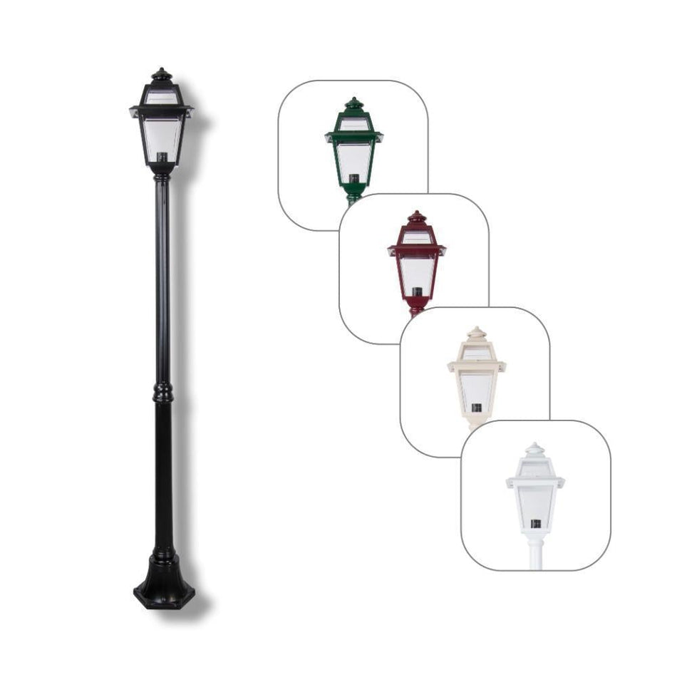 GT-276 Avignon Single Head Medium Post Light - Powder Coated Finish / B22 - Beige