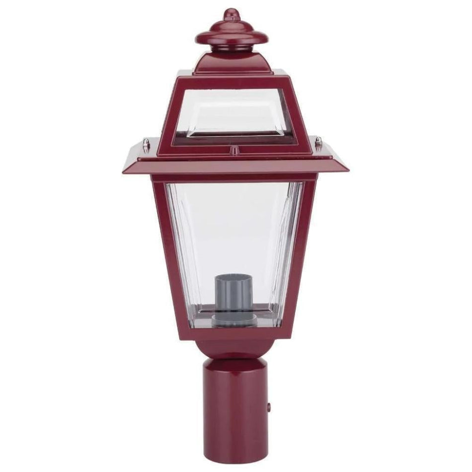 GT-289 Avignon Post Top Light - Powder Coated Finish / B22 - Burgundy