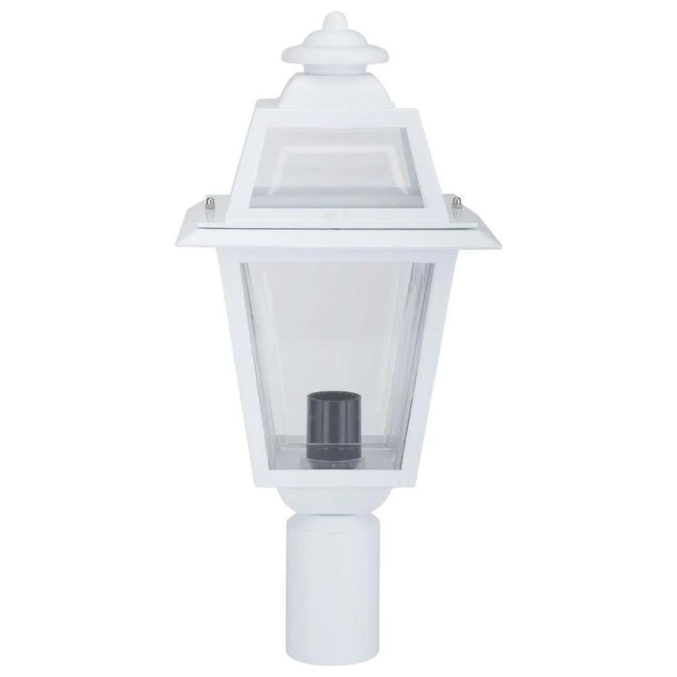 GT-289 Avignon Post Top Light - Powder Coated Finish / B22 - White