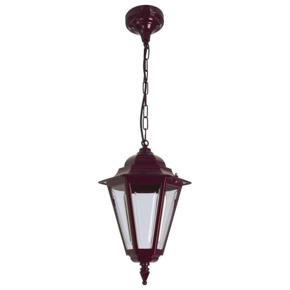 GT-420 Turin Pendant Light - Powder Coated Finish / B22 -  Burgundy