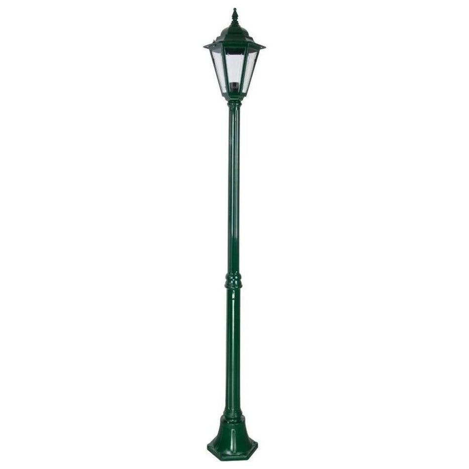 GT-426 Turin Single Head Medium Post Light -Powder Coated Finish / B22 - Green