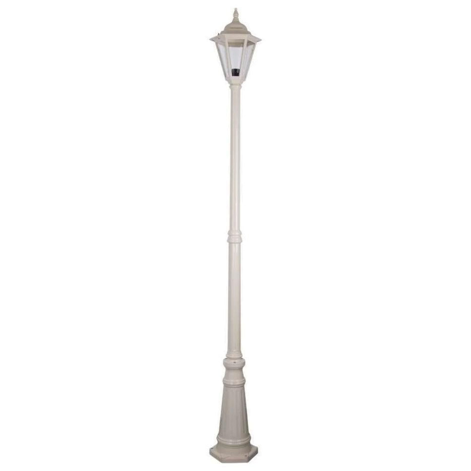 GT-428 Turin Single Head Tall Post Light - Powder Coated Finish / B22 - Beige