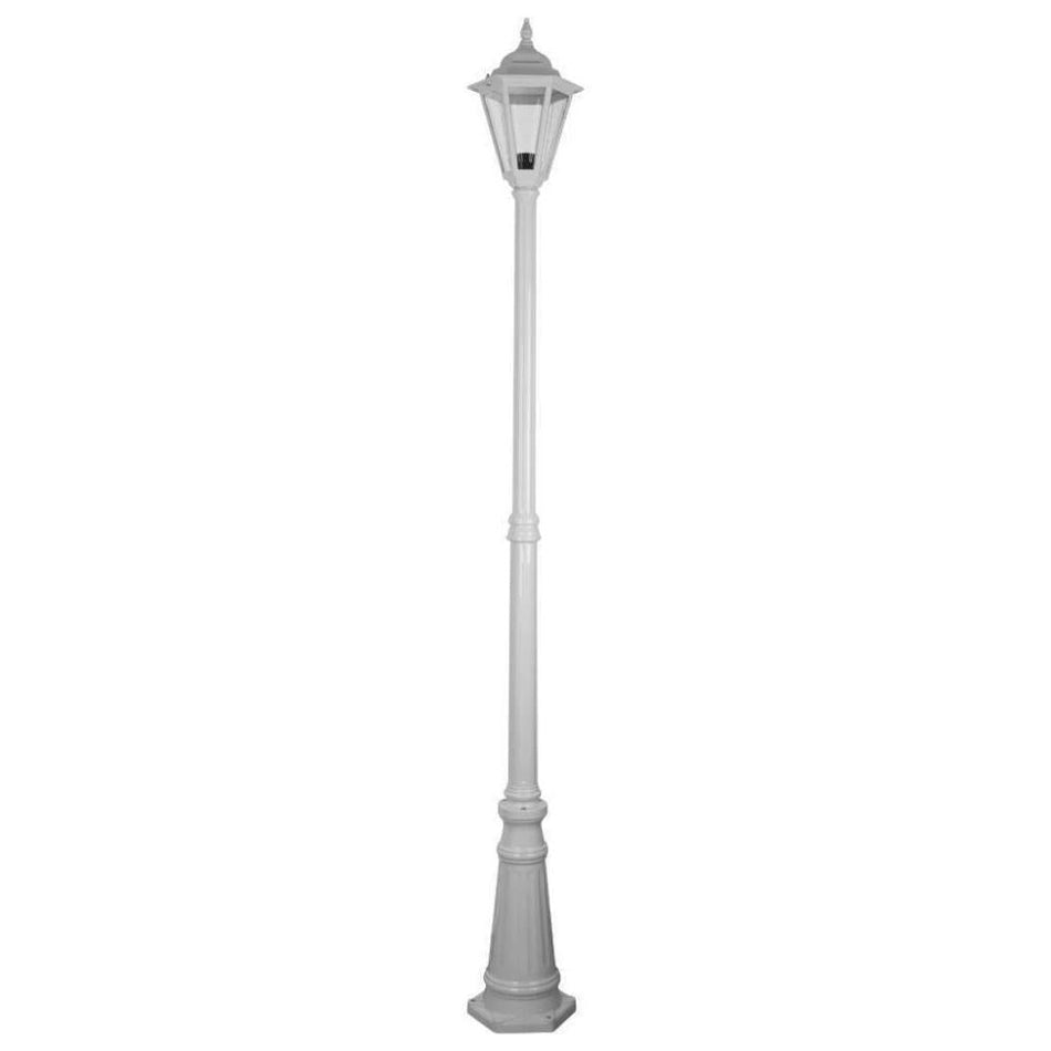 GT-428 Turin Single Head Tall Post Light - Powder Coated Finish / B22 - White