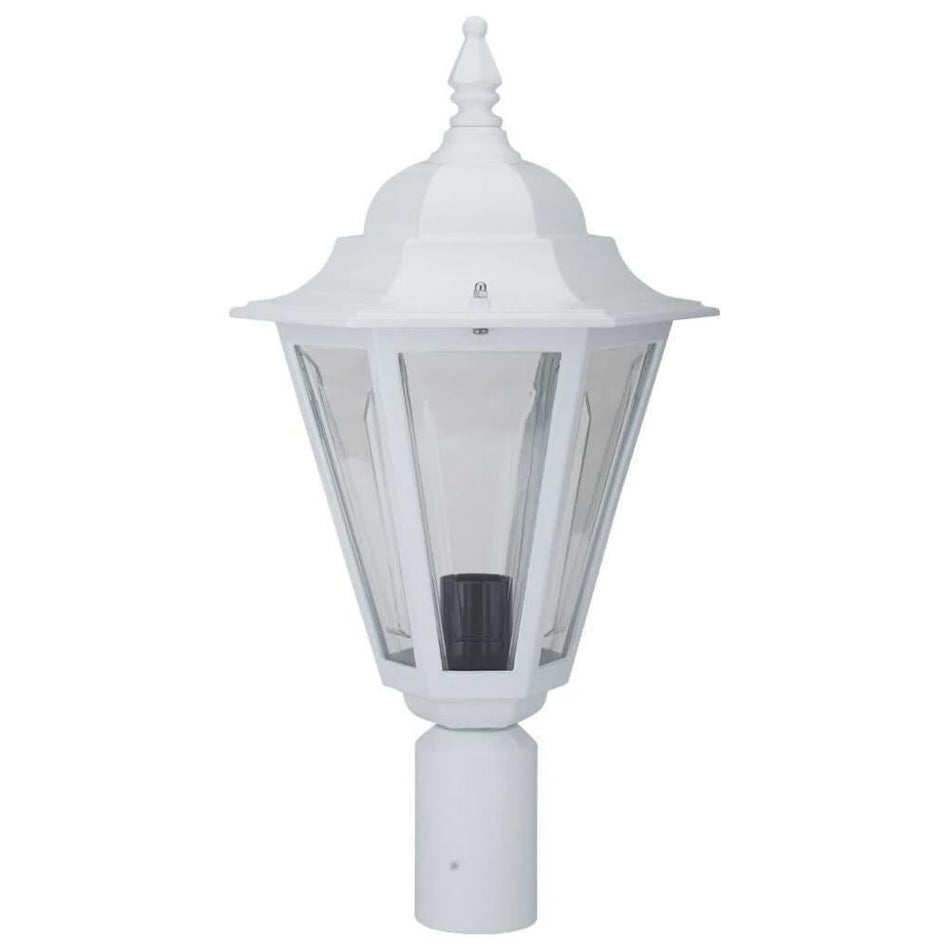 GT-439 Turin Post Top - Powder Coated Finish / B22 - White