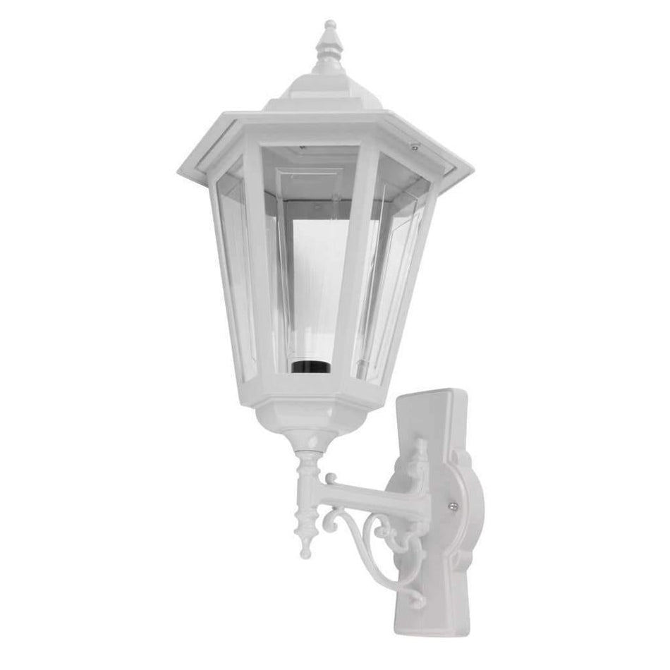 GT-481 Turin Large Upward Wall Light - Powder Coated Finish / B22 - White