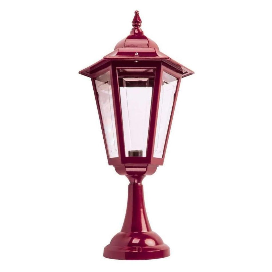 GT-483 Turin Large Pillar Mount - Powder Coated Finish / B22 - Burgundy