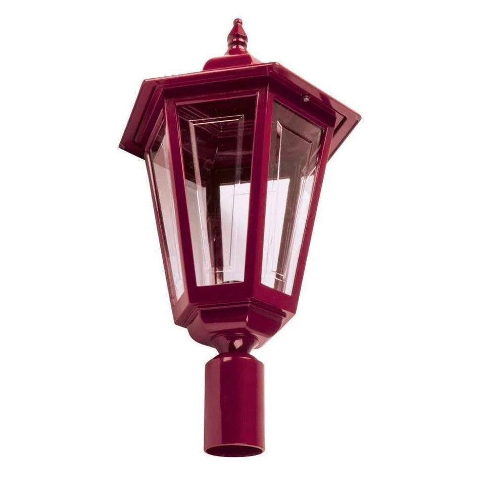 GT-486 Turin Large Post Top Light - Powder Coated Finish / B22 - Burgundy