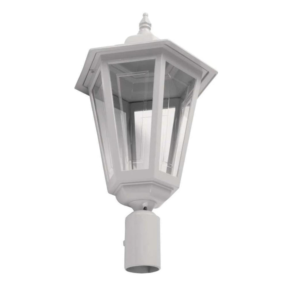GT-486 Turin Large Post Top Light - Powder Coated Finish / B22 - White