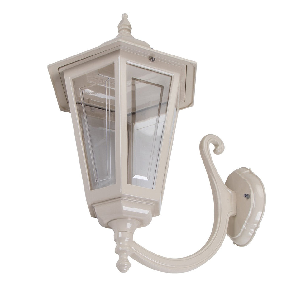 GT-491 Turin Large - Curved Arm Large Upward Wall Light - Beige