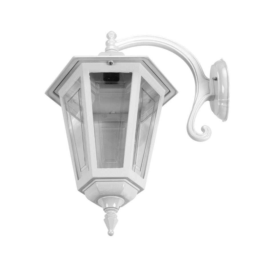 GT-492 Turin Large - Curved Arm Large Downward Wall Light - White