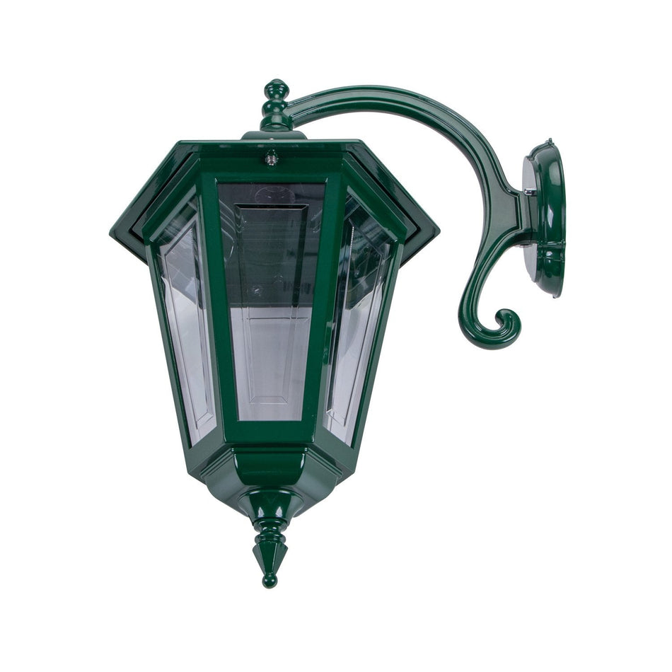 GT-492 Turin Large - Curved Arm Large Downward Wall Light - Green