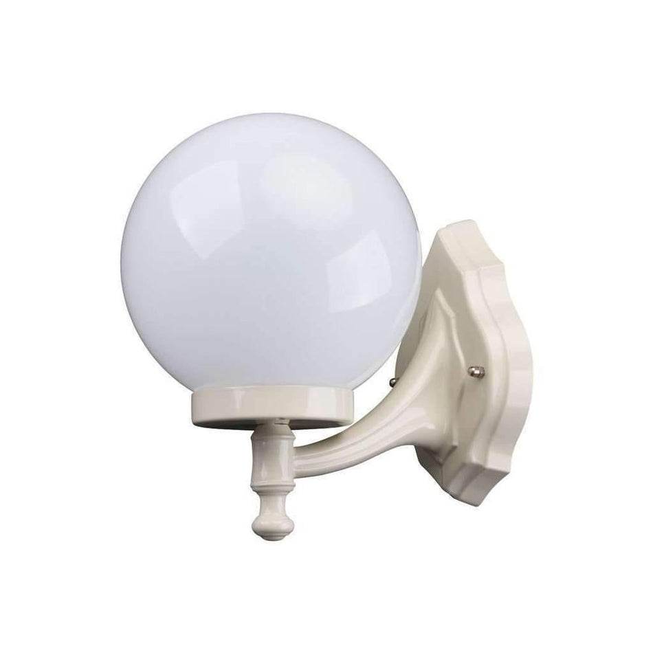 GT-502 Siena 20cm Sphere Wall Bracket - Powder Coated Finish / E27 - Beige