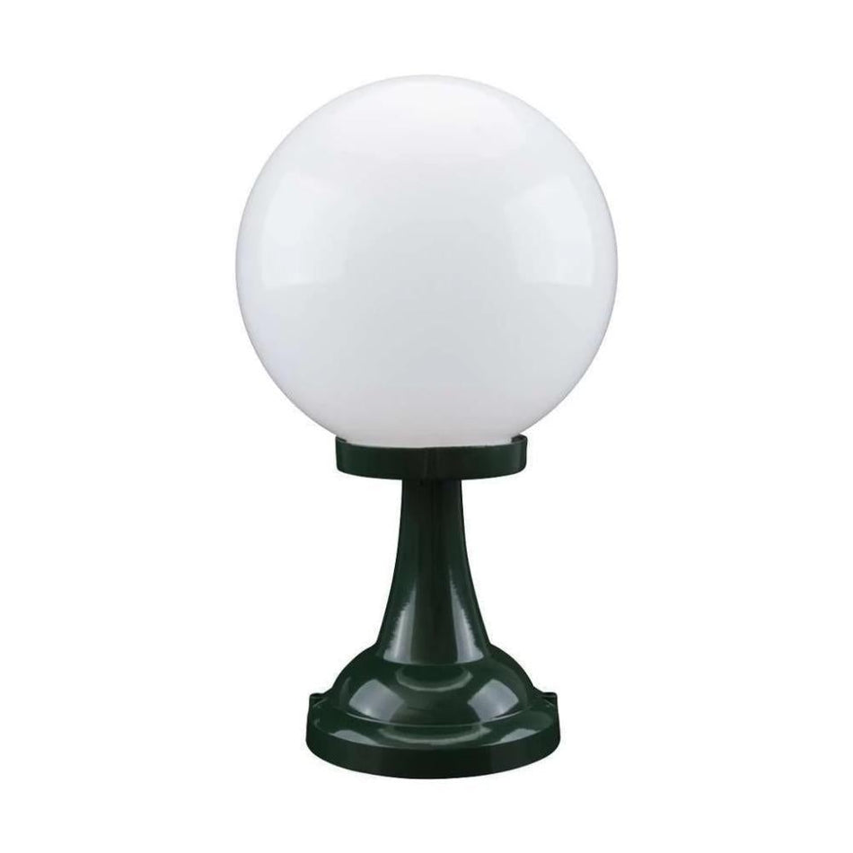 GT-503 Siena 25cm Sphere Pillar Mount - Powder Coated Finish / E27 - Green