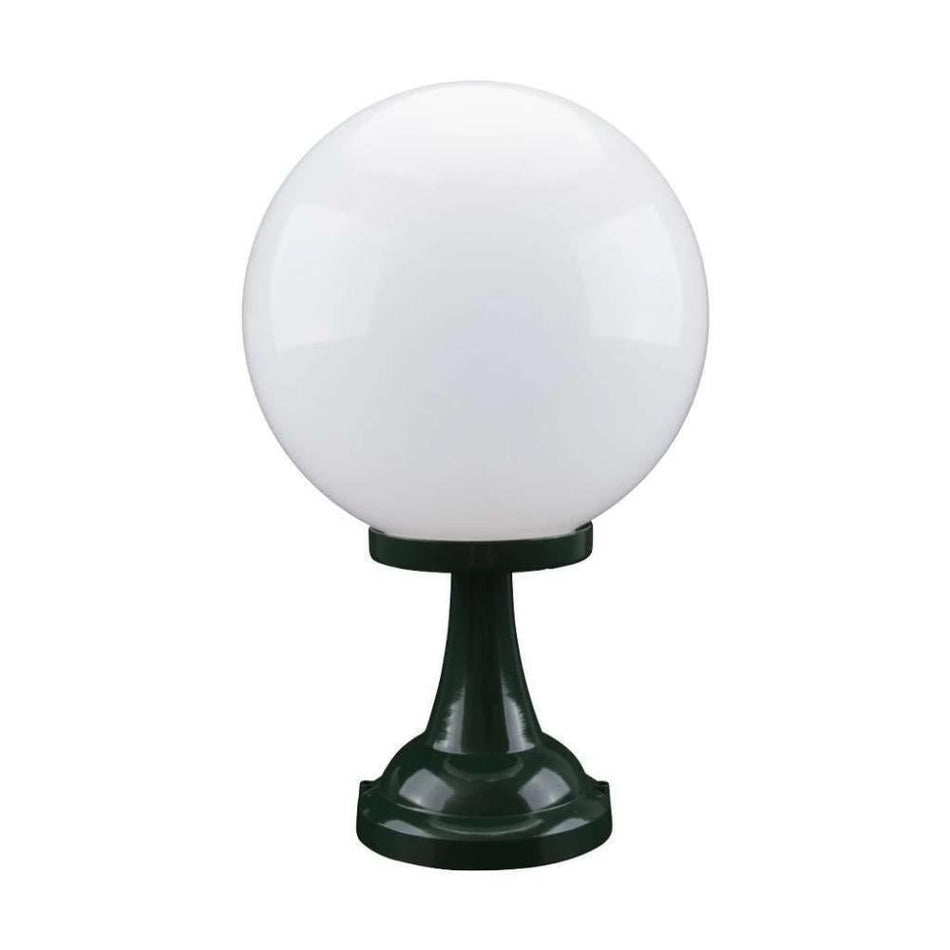 GT-504 Siena 30cm Sphere Pillar Mount - Powder Coated Finish / E27 - Green
