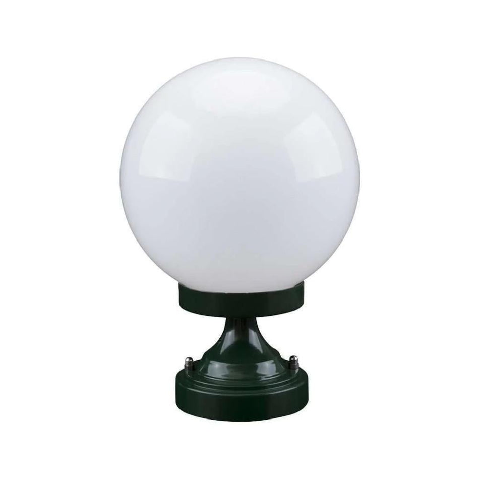 GT-530 Siena 20cm Sphere CTC Pillar Mount - Powder Coated Finish / E27 - Green