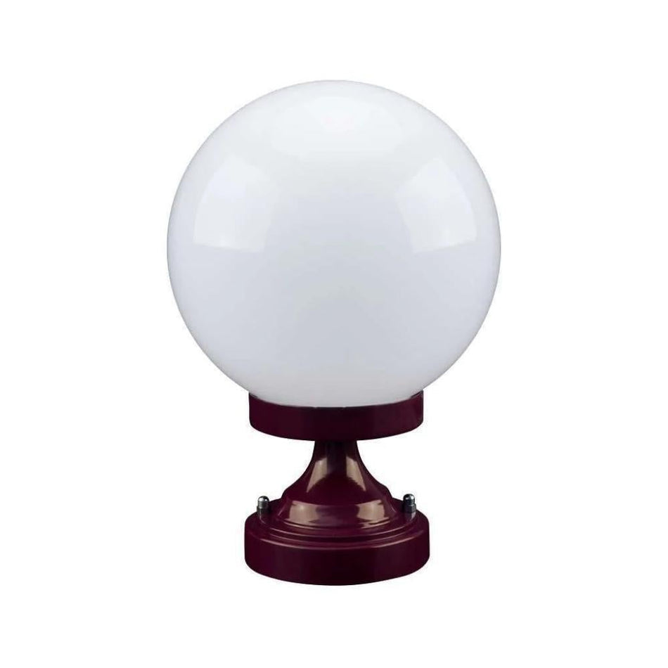GT-530 Siena 20cm Sphere CTC Pillar Mount - Powder Coated Finish / E27 - Burgundy