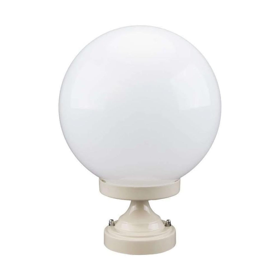 GT-531 Siena 25cm Sphere CTC Pillar Mount - Powder Coated Finish / E27 - Beige