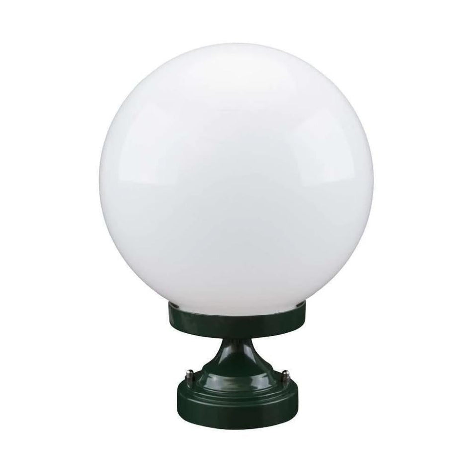GT-531 Siena 25cm Sphere CTC Pillar Mount - Powder Coated Finish / E27 - Green