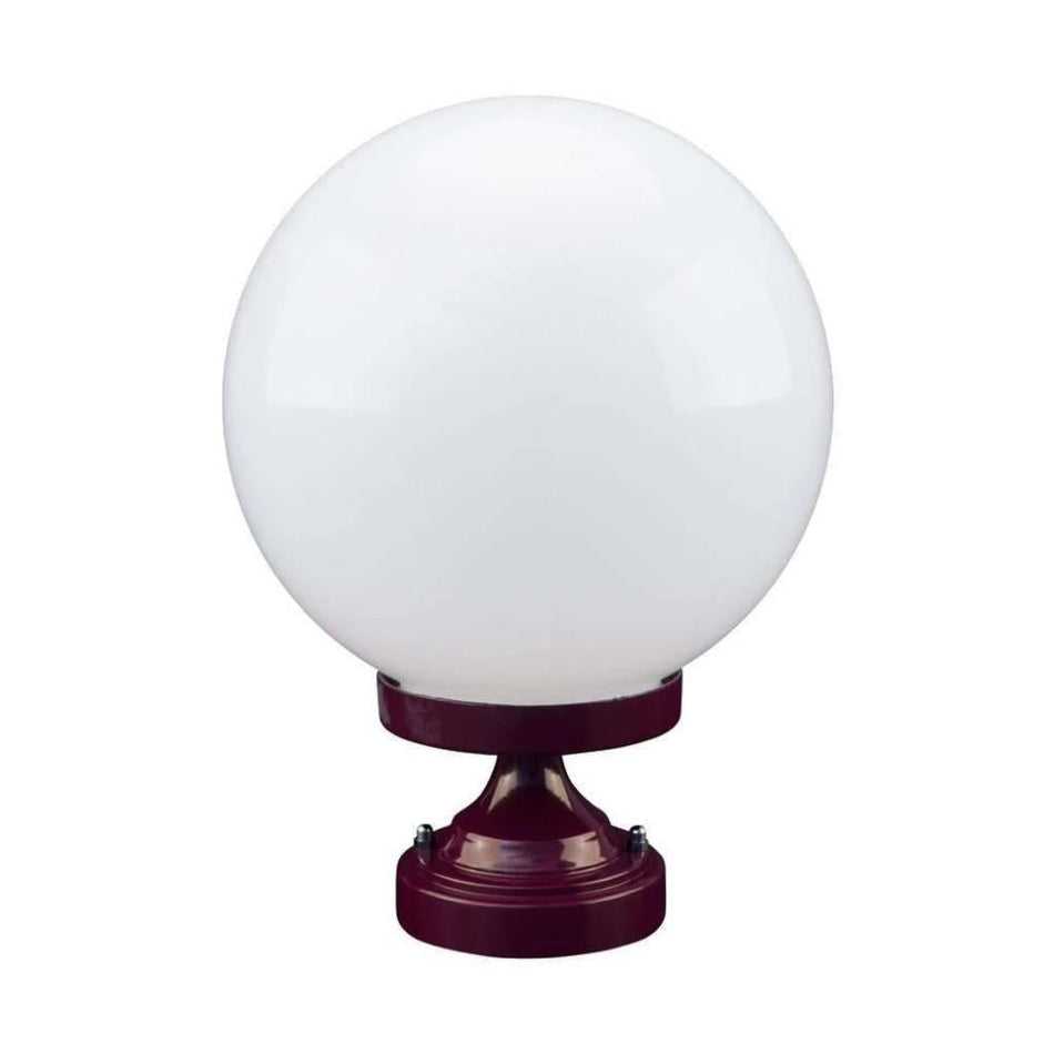GT-531 Siena 25cm Sphere CTC Pillar Mount - Powder Coated Finish / E27 - Burgundy