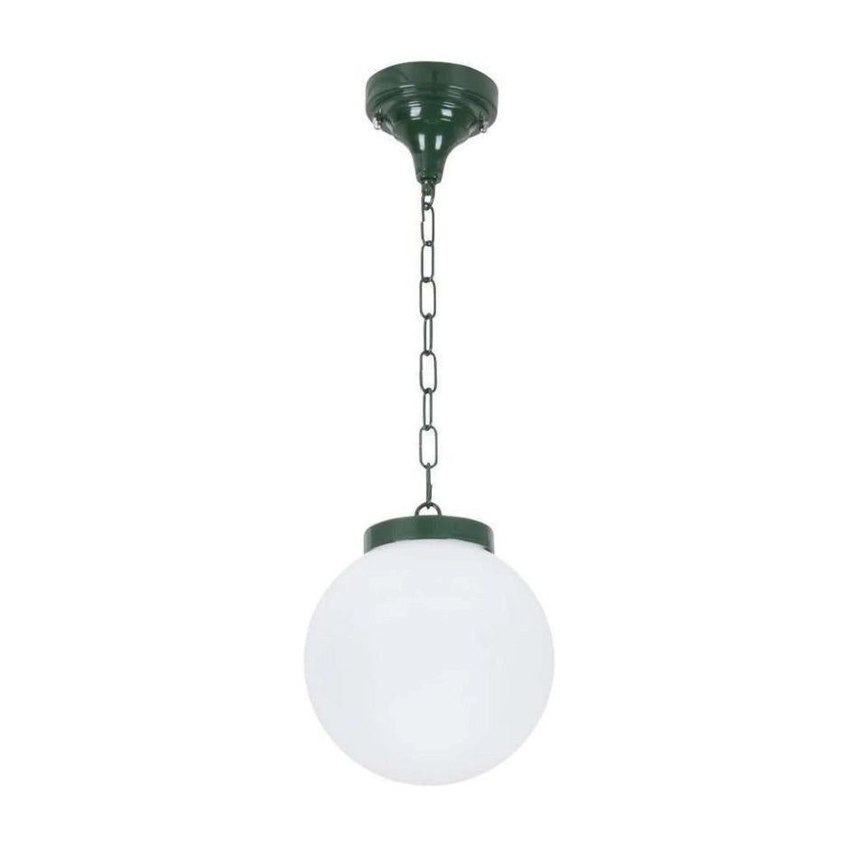 GT-535 Siena 20cm Sphere Pendant - Powder Coated Finish / E27 - Green