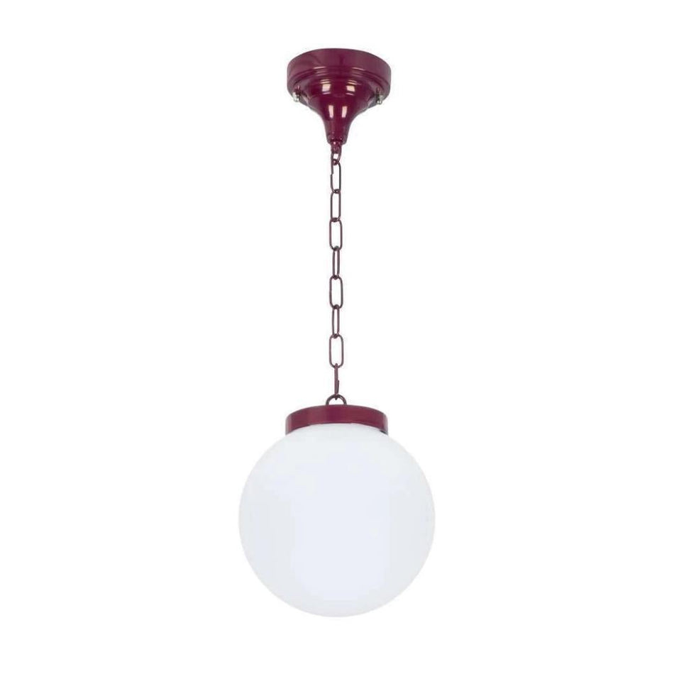 GT-535 Siena 20cm Sphere Pendant - Powder Coated Finish / E27 - Burgundy